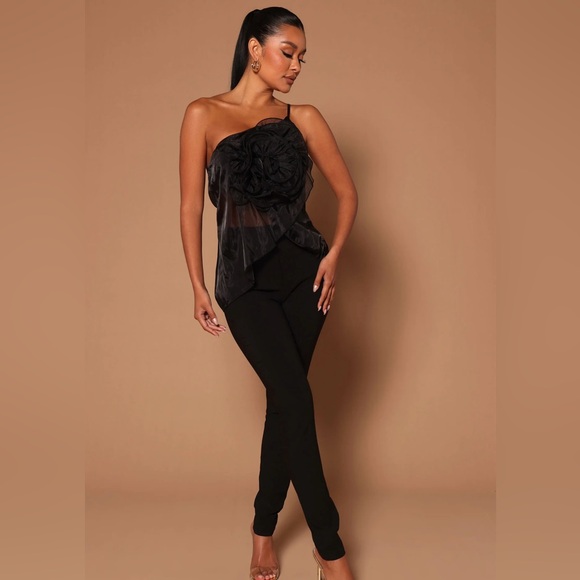 Fashion Nova Nova Luxe Exclusive Collection Top Rose - Picture 4 of 5